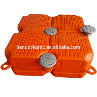 HDPE Material and high bearing capacity hdpe floating jetty steel pontoon floats